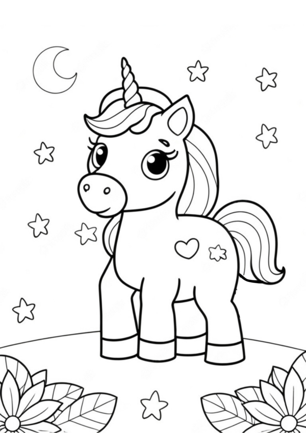 Unicórnios para colorir: 55 desenhos de unicórnios para colorir e se divertir - Image 6