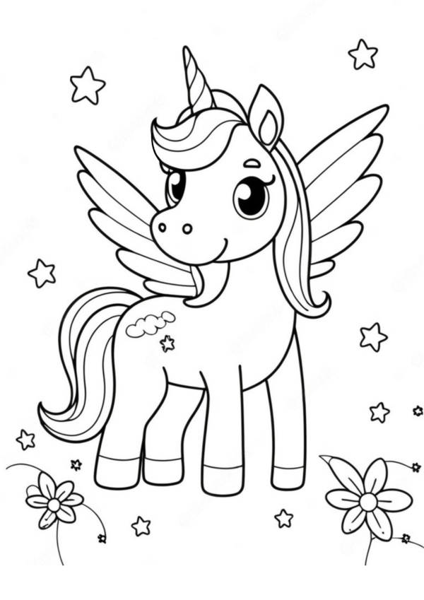 Unicórnios para colorir: 55 desenhos de unicórnios para colorir e se divertir - Image 3