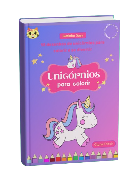 Unicórnios para colorir: 55 desenhos de unicórnios para colorir e se divertir
